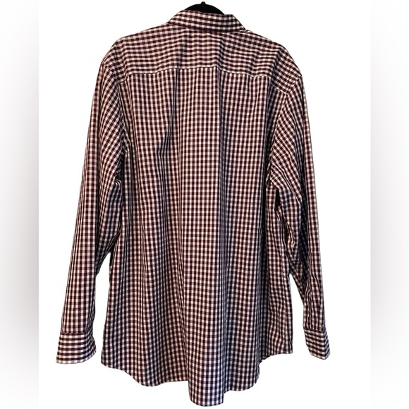 Banana Republic men’s purple checkered button down shirt, long sleeve, size XXL - Picture 4 of 6
